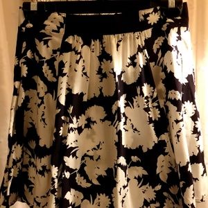 PINS & NEEDLES Black and White Skater Skirt